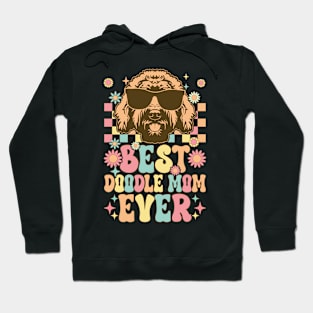 Best Doodle Mom Ever Groovy Golden Doodle Mom Dog Mom Hoodie